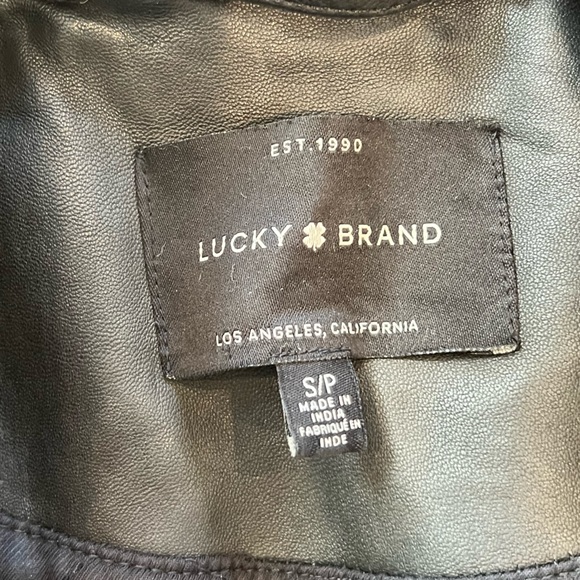 Lucky brand women’s leather jacket - Picture 2 of 2